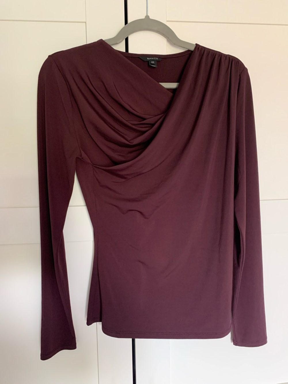 RW&CO. Draped Long-Sleeve Top